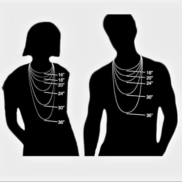 925 Sterling Silver Necklace Chain Unisex - 18" - Picture 5 of 6